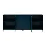 BUFFET 2 PORTAS/3 GAVETAS 1,80 M X 45 CM NASH - VERDE ESCARAVELHO/PRETO - Foto 3