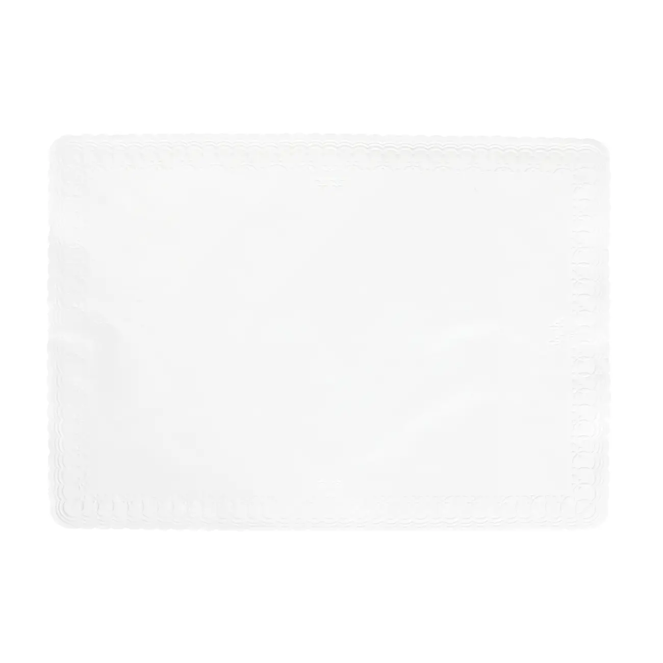 JOGO AMERICANO 38 CM X 27 CM COM 50 RENDADO - BRANCO - Foto 1