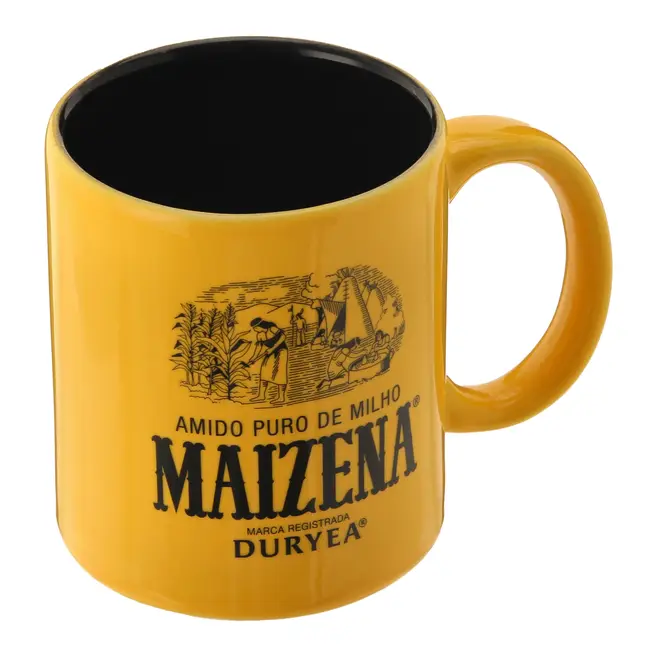 CANECA 300 ML MAIZENA - AMARELO/PRETO - Foto 5