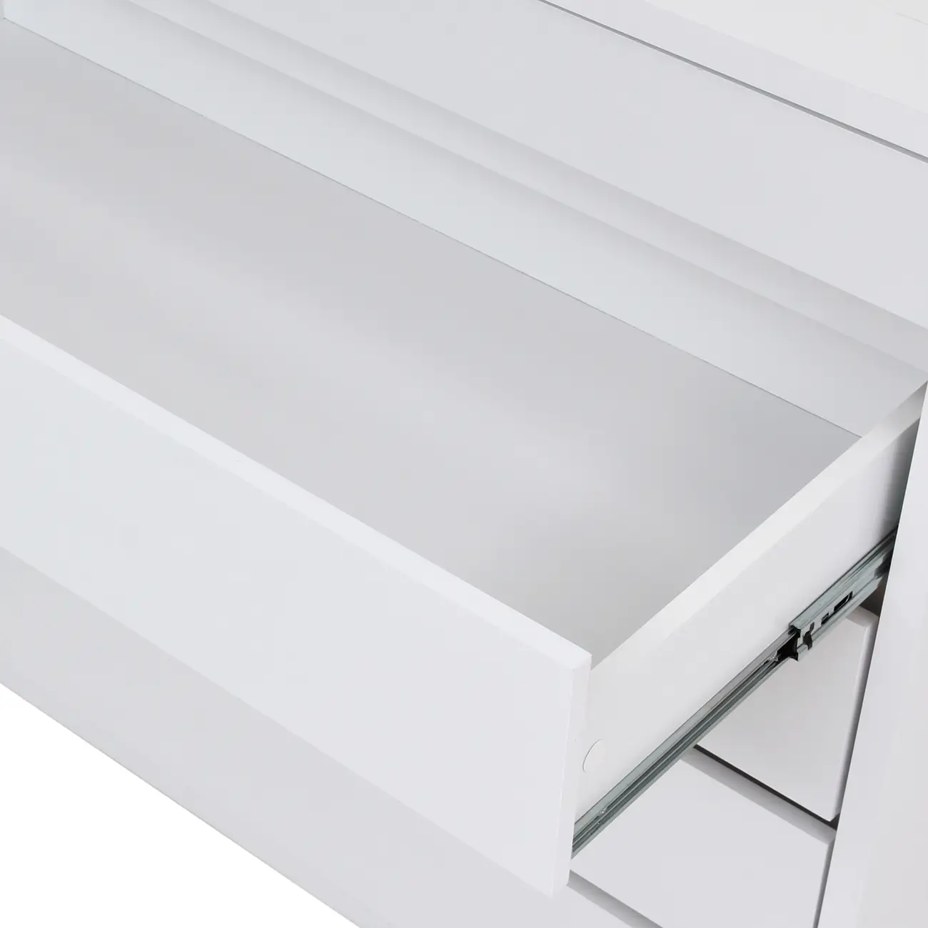 CÔMODA 5 GAVETAS 92 CM X 52 CM NIZE - BRANCO - Foto 9
