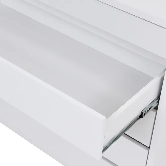 CÔMODA 5 GAVETAS 92 CM X 52 CM NIZE - BRANCO - Foto 9