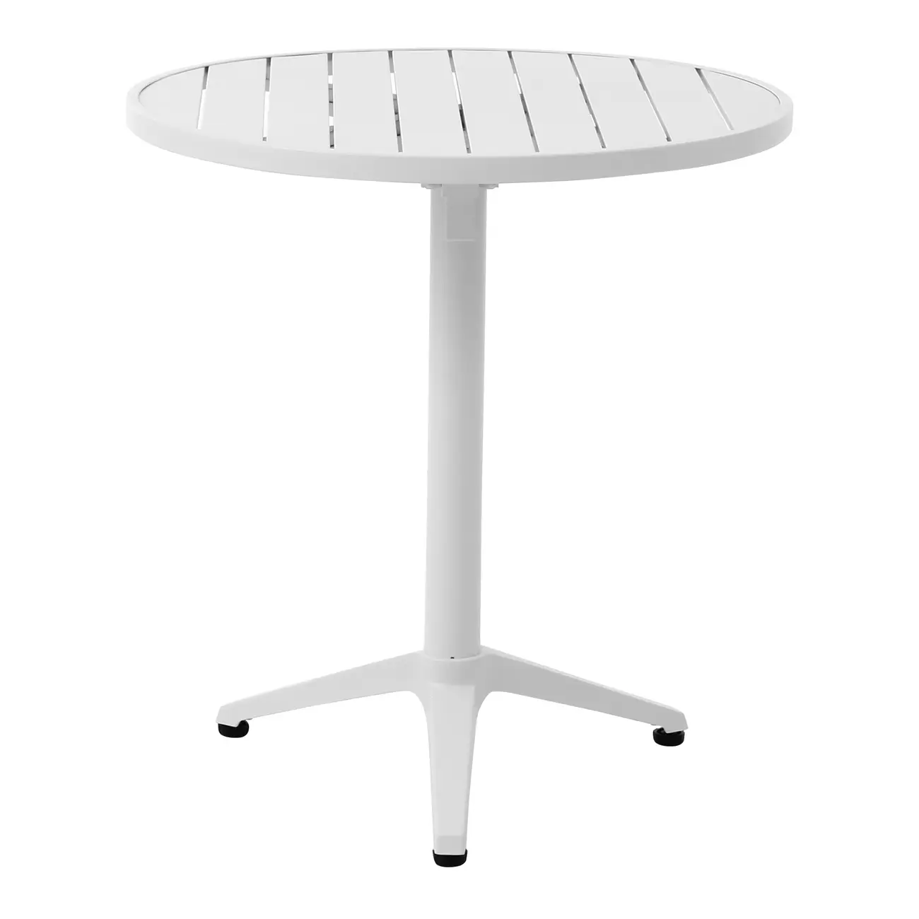 MESA PARA ÁREA EXTERNA DOBRÁVEL REDONDA 70 CM CRUISE - BRANCO - Foto 3