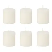 VELA 5 CM X 4 CM CONJUNTO COM 6 PEÇAS AURA - BRANCO - Foto 1