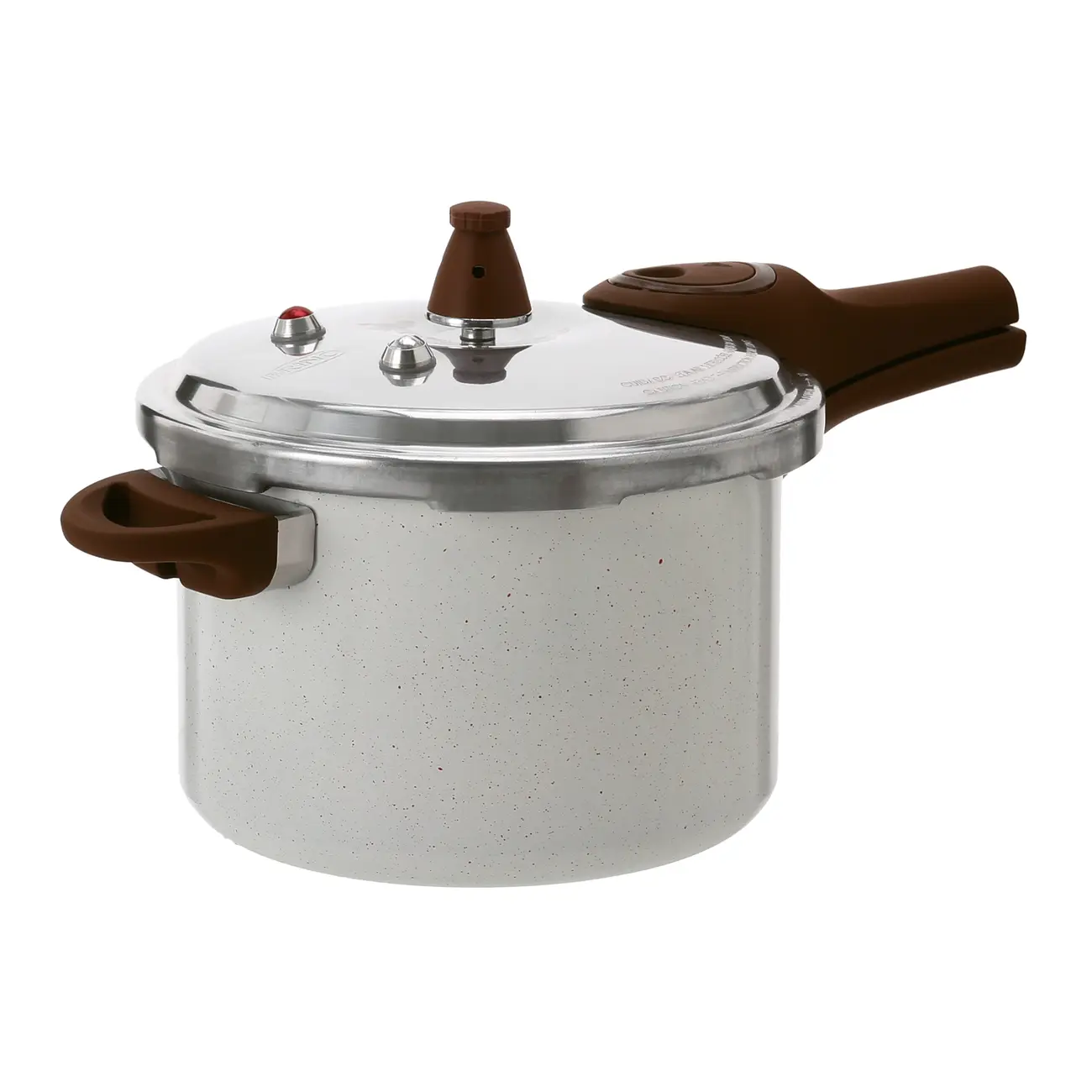 PANELA DE PRESSÃO INDUÇÃO 4,2 L CERAMIC LIFE SMART PLUS - CREAM/MARROM - Foto 3