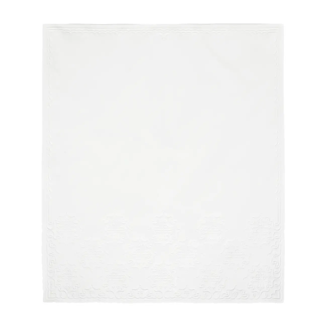 TOALHA DE LAVABO 29 CM X 33 CM COM 50 RENDADO - BRANCO - Foto 1