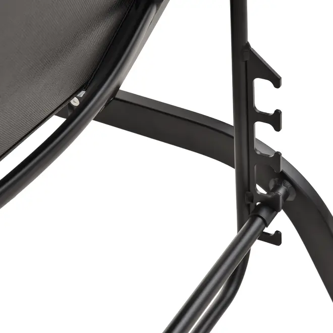CHAISE LONGUE DUNAS - PRETO/PRETO - Foto 12