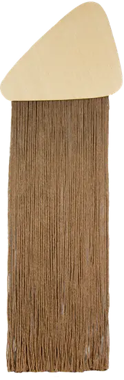 PAINEL 33 CM X 1,01 M ALMA EM MACRAMÊ - MADEIRA/CANELA DO CEILÃO - Foto 1