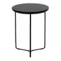 MESA LATERAL REDONDA 40 CM TRIQUET - PRETO/PRETO - Foto 2