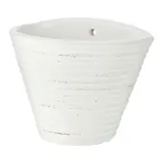 CACHEPÔ PAREDE 11 CM ONDULLE - BRANCO/ PATINA PROVENÇAL - Foto 2