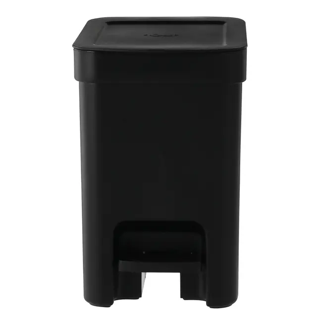LIXEIRA COM PEDAL 6 L TRIUM - PRETO - Foto 2