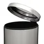 LIXEIRA COM PEDAL 20 L HOYT - INOX/PRETO - Foto 2