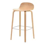 BANQUETA BENT - CARVALHO/CROMADO - Foto 1