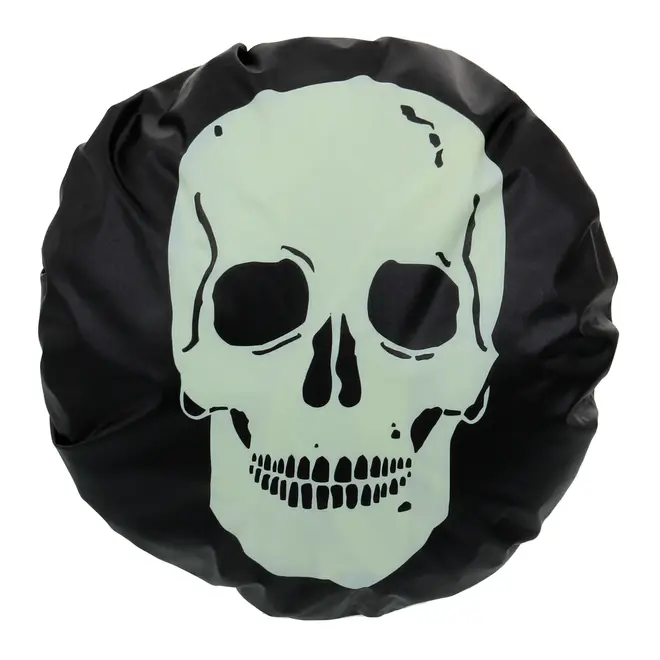 TOUCA PARA BANHO COM VENTOSA CAVEIRA - PRETO/BRANCO - Foto 1