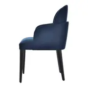 CADEIRA COM BRAÇOS ERTE - PRETO/GALAXY BLUE - Foto 3