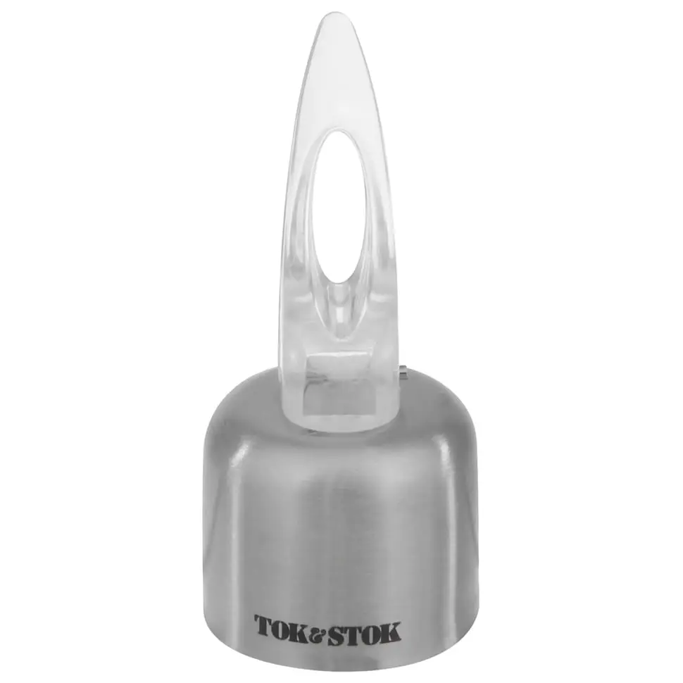 TAMPA DE PRESSÃO PARA GARRAFA PIPE - INOX/INCOLOR - Foto 1