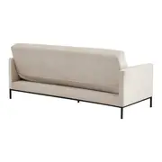 SOFÁ-CAMA 3 LUGARES MARAD - AREIA/PRETO - Foto 4