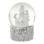 ADORNO GLOBO RENA 13 CM VILAREJO NOEL - BRANCO/INCOLOR - Foto 6