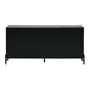 BUFFET 3 PORTAS 1,65 M X 40 CM RIBS - PRETO/PRETO - Foto 1