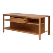 BALCÃO COM 1 GAVETA 2,10 M X 85 CM TOARI - MACCHIATO/COBRE - Foto 2
