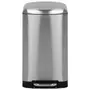 LIXEIRA COM PEDAL 30 L SILENT - INOX/PRETO - Foto 1