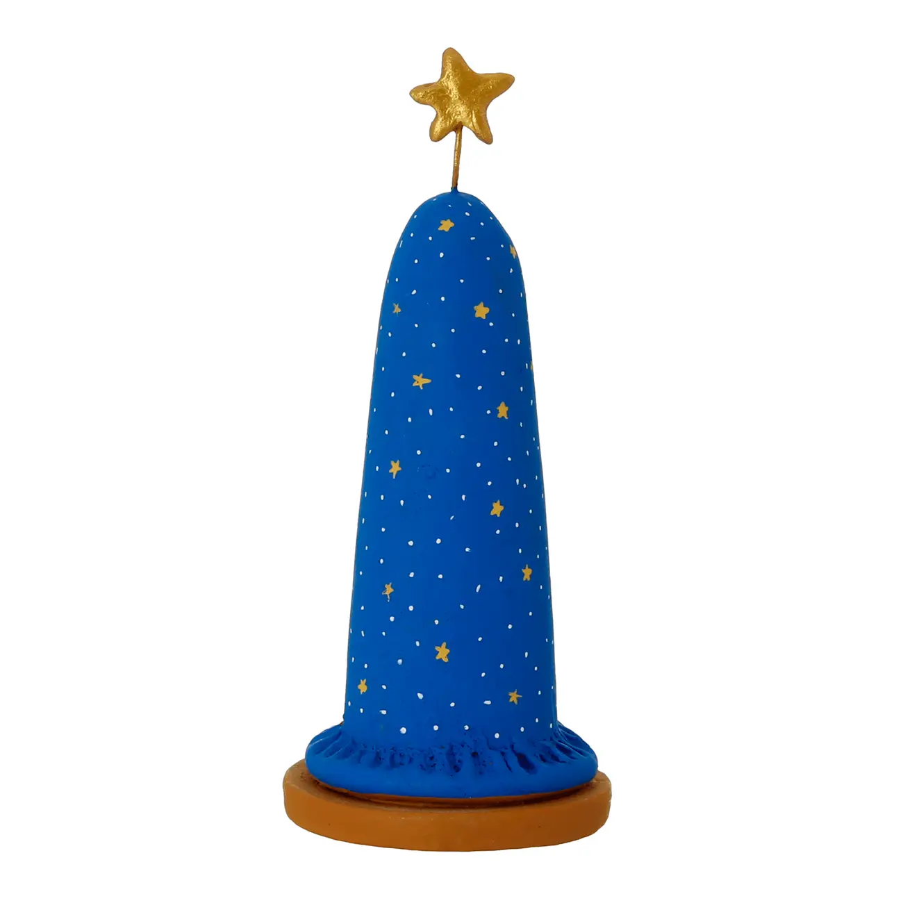 ADORNO MESA 16 CM NOSSA SENHORA - AZUL/PRETO - Foto 6