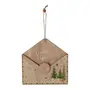 ADORNO CARTA 15 CM VILAREJO NOEL - CASCA DE URUCUM/CIPESTRE - Foto 1