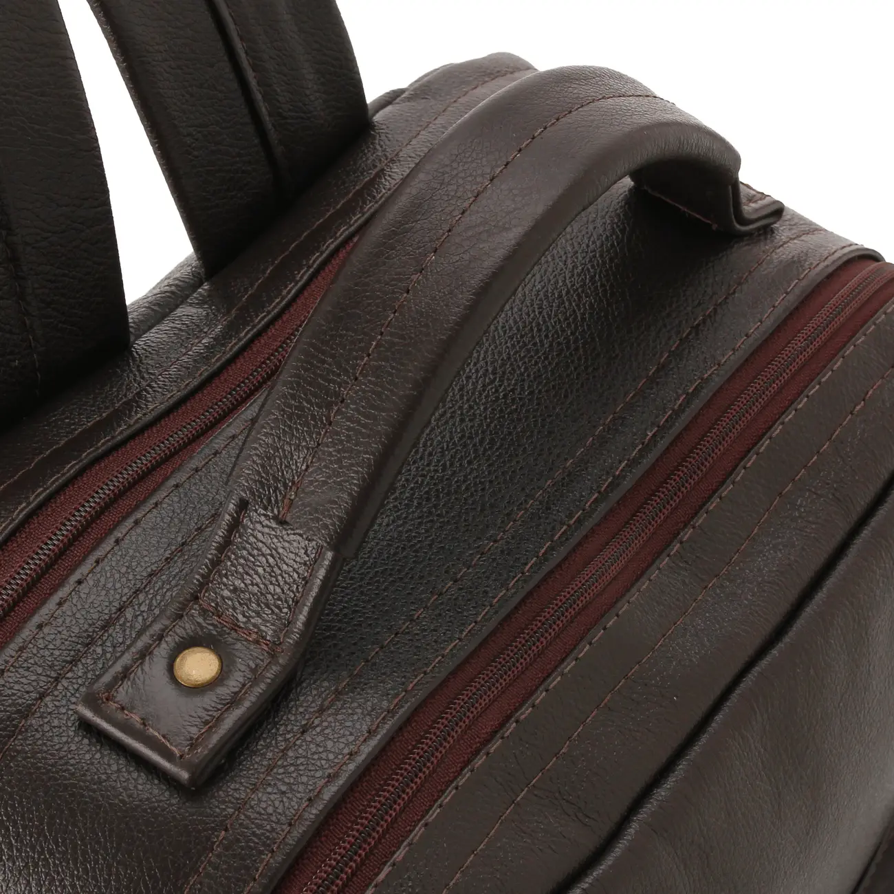 MOCHILA ON THE GO - COURO MARROM DE LEI - Foto 15