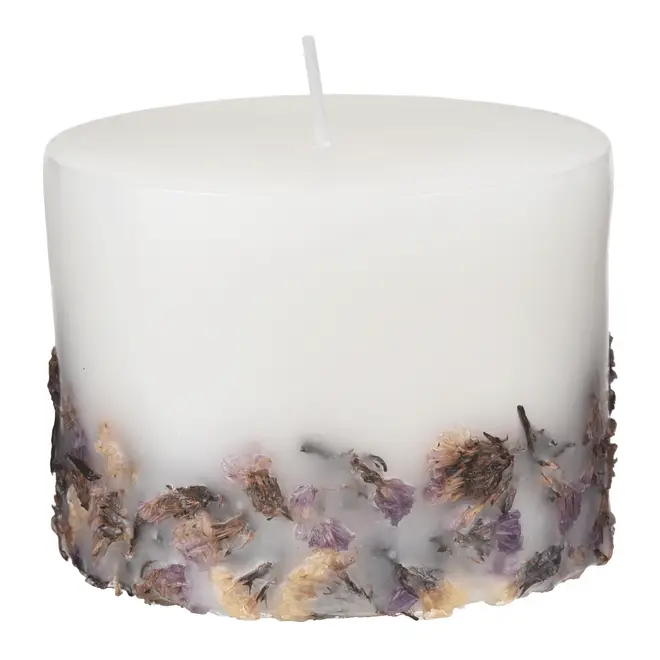 VELA PERFUMADA LAVANDA 7 CM X 9 CM BONNIEUX - BRANCO/LAVANDA - Foto 2