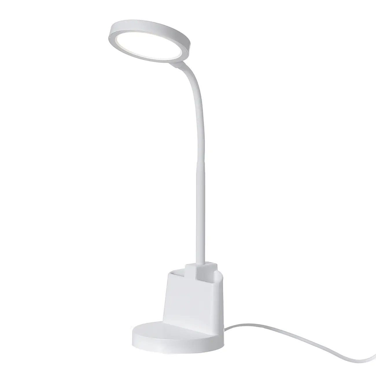 LUMINÁRIA DE MESA LED COM PORTA-CANETAS LE OFFICE - BRANCO - Foto 2