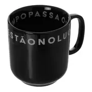 CANECA 300 ML TUDO OU TUDO - PRETO/BRANCO - Foto 4