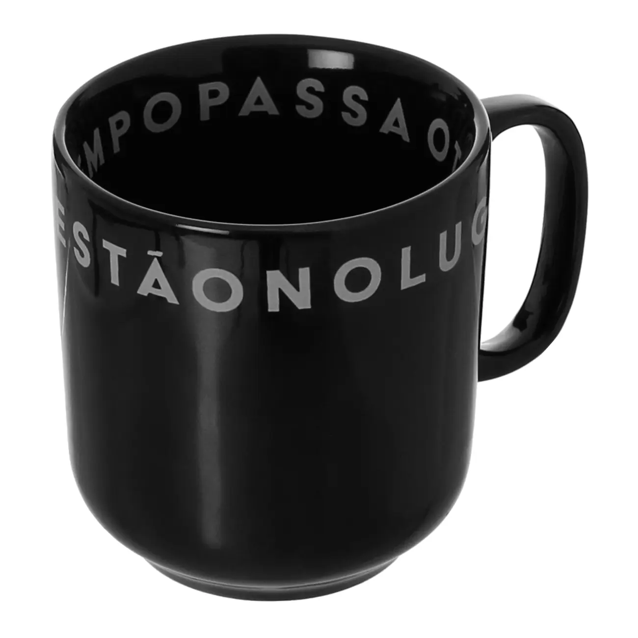 CANECA 300 ML TUDO OU TUDO - PRETO/BRANCO - Foto 4
