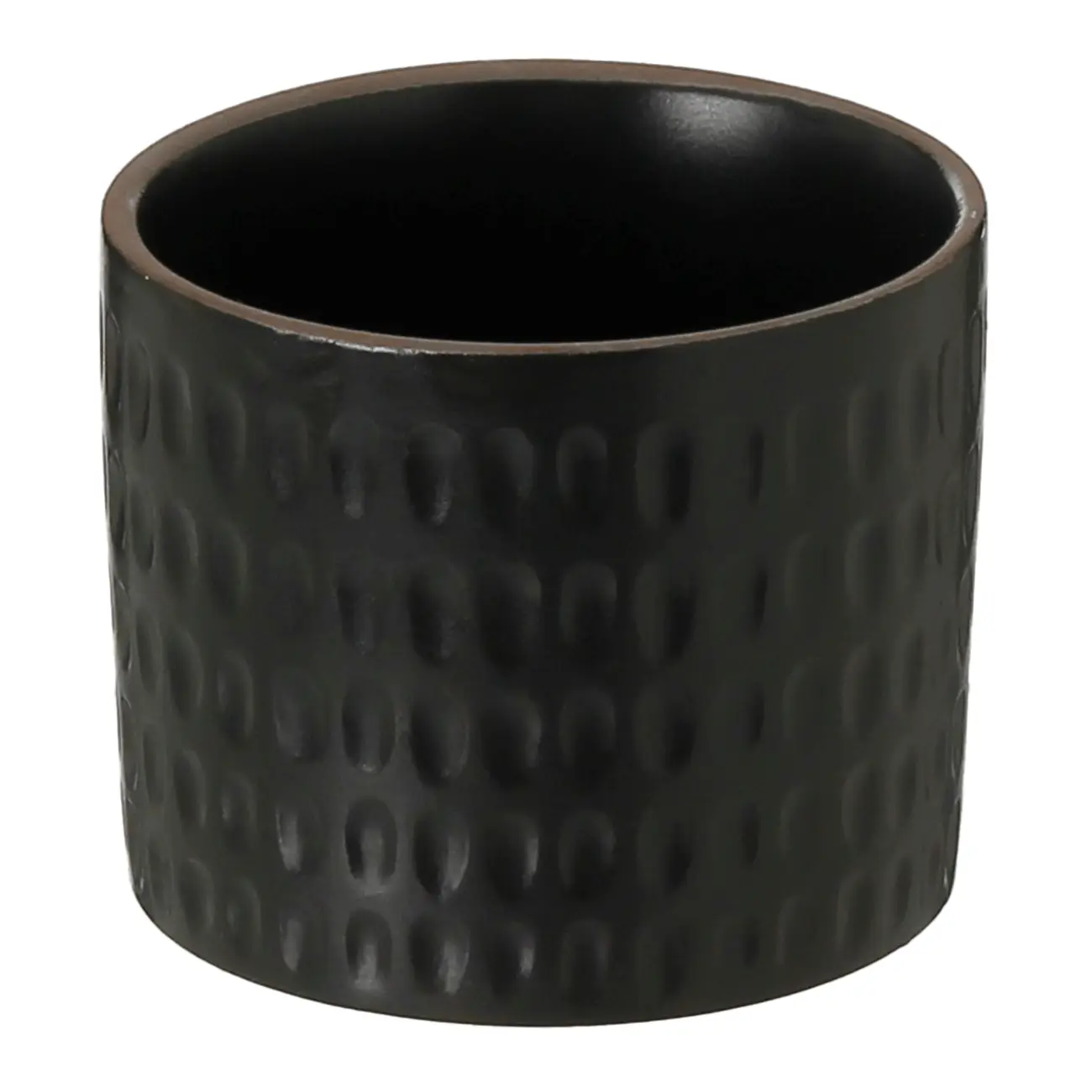 CACHEPÔ 9 CM NYORI - PRETO FOSCO - Foto 2
