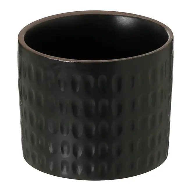 CACHEPÔ 9 CM NYORI - PRETO FOSCO - Foto 2