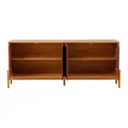 BUFFET 4 PORTAS 1,87 M X 45 CM ANTÚRIO - MACCHIATO/RODONITA - Foto 3