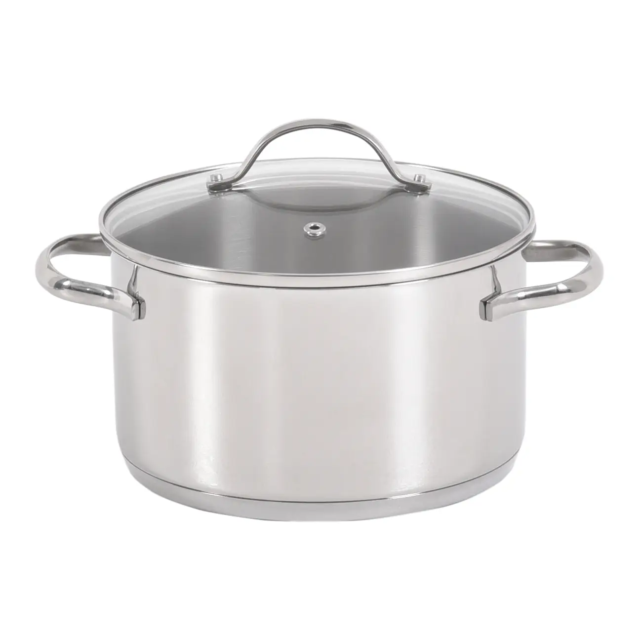 CAÇAROLA INDUÇÃO 20 CM UNA - INOX/INCOLOR - Foto 1