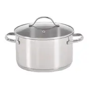 CAÇAROLA INDUÇÃO 20 CM UNA - INOX/INCOLOR - Foto 1