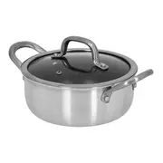 CAÇAROLA INDUÇÃO 20 CM PATELLAS - INOX/KONKRET - Foto 2
