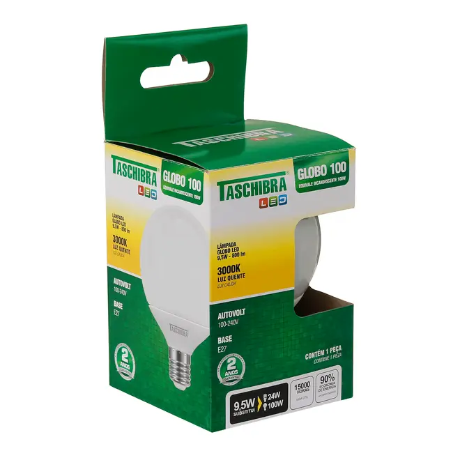 LÂMPADA GLOBO LED 100 9,5W 3000K 127/220V - BRANCO - Foto 3