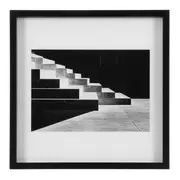 QUADRO 50 CM X 50 CM VANGLE III - PRETO/BRANCO - Foto 1