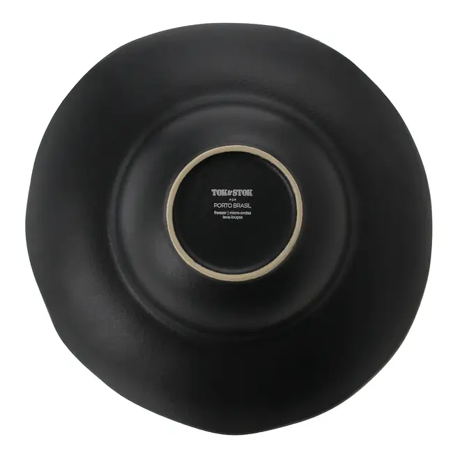 PRATO DE MASSA/RISOTO 28 CM GEO - PRETO FOSCO - Foto 4