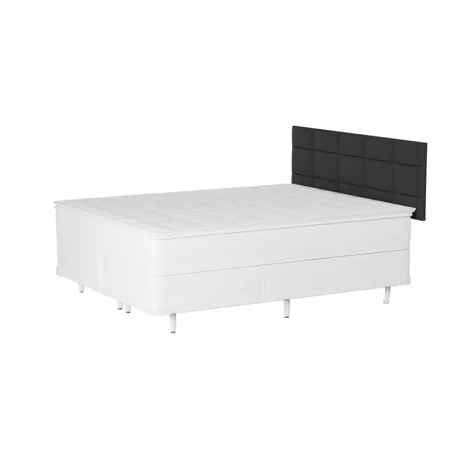 CAMA QUEEN RESTING MIDDY - KONKRET/BRANCO - Foto 2