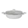 OFF WHITE/INCOLOR - PANELA INDUÇÃO WOK COM TAMPA 28 CM CHEF