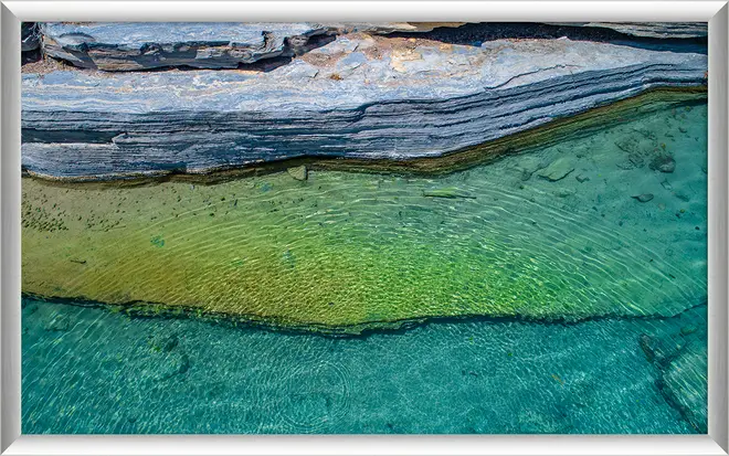QUADRO TURMALINA III 80 CM X 50 CM - ALUMÍNIO/MULTICOR - Foto 1