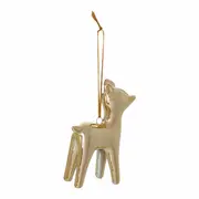 PINGENTE RENA 9 CM FINE FESTIVITY - OURO - Foto 3