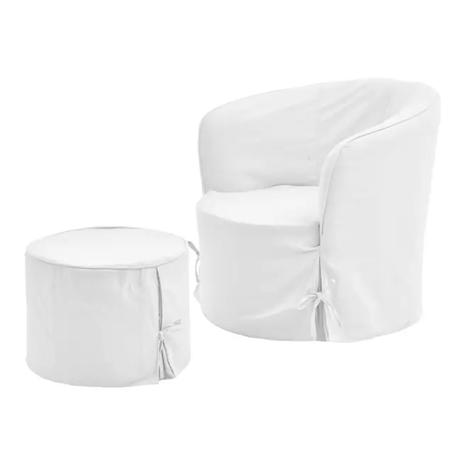 POLTRONA COM PUFF ENLACE - SARJA NATURAL - Foto 3