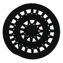 PRETO - LUGAR AMERICANO 38 CM SOHO