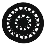 LUGAR AMERICANO 38 CM SOHO - PRETO - Foto 1