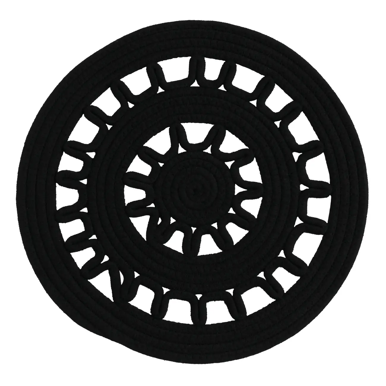 LUGAR AMERICANO 38 CM SOHO - PRETO - Foto 1
