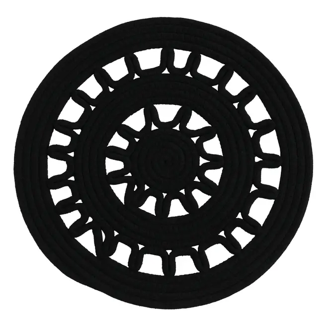 LUGAR AMERICANO 38 CM SOHO - PRETO - Foto 1