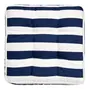 FUTON 40 CM X 40 CM BLUESTRIPE - BRANCO/AZUL ESCURO - Foto 1